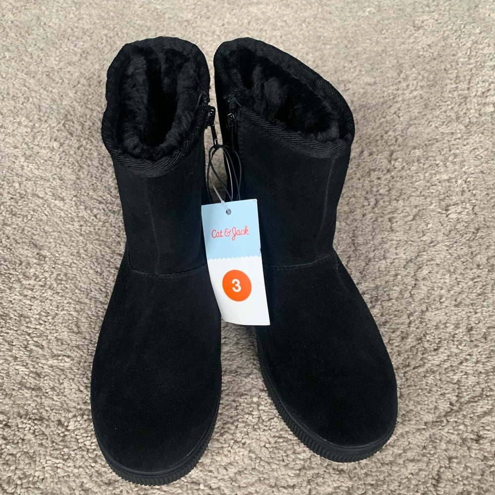 NWT Cat & Jack Black Boots